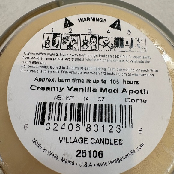 Creamy Vanilla Village Candle with Yankee Candle Turkey Lid - Picture 6 of 10